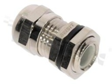 Cable gland M16x1.5 5-10.0mm; nickel plated brass;flat O-ring; with lock nut; for wrench 14mm