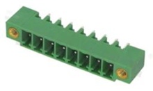 Listwa zaciskowa rozłączalna; w rastrze 3.81mm; 8-torowa; męska; pionowa; z zaczepem śrubowym; UL 300V/10A; TUV:300V/10.5A