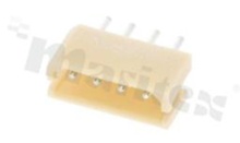 Header for PCB; pitch 2.50mm; 4-contacts; THT; male; top entry; 250V/3A