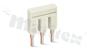 Mostek do złączy przelotowych serii 2002; 3-torowy; jasnoszary; 800V/25A