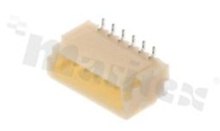 Header for PCB; pitch 1.00mm; 6-contacts; SMD; male; top entry; 50V/1A