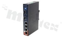 Switch przemysłowy Gigabit; niezarządzalny; 4 porty 10/100/1000Base-T(X) RJ45 i 2 porty 1000Base-X SFP; temp. pracy: -40+70 st.C; zasilanie redundantne 12...48VDC; montaż na szynie DIN