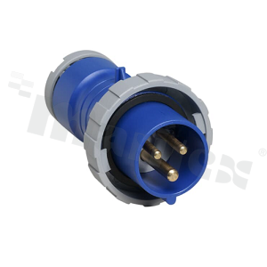 316P6W; Wtyk na przewód; zasilający AC 3-fazowe; męskie; 16A; 415VAC; IP67; seria Tough&Safe