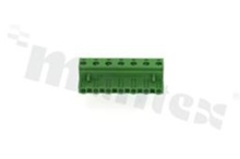 Listwa zaciskowa rozłączalna; w rastrze 7.50mm; 07-torowa; żeńska; na przewód 2.50mm2(28-12AWG); kierunek wtykania równoległy do osi przewodu; styki z fosforobrązu; mosiężna klatka przewodu; UL 300V/15A