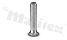 Ferrule terminal; female; crimped for cable AWG 18 (1.0 mm2); L=6mm