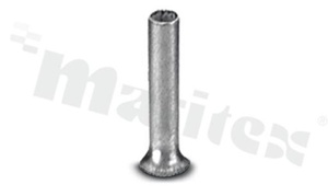 Ferrule terminal; female; crimped for cable AWG 18 (1.0 mm2); L=6mm