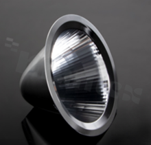 Reflector for LED COB; angle: 55 to 62 degrees FWHM; Number of LEDs: 1; Dimensions: round 110mm; Height: 65mm; meterial: aluminium; Fastening: tape
