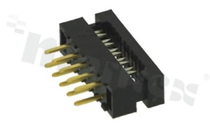 IDC connector; pitch 2.54mm; 10-contacts; flat cable AWG#26-#28