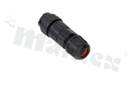 Plug C091D series, 6 pins, male, straight, field installable (screw), for wire 4-6mm2, solder, contact plating: silver plated, IP67