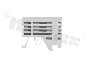Holder for Din rail terminal block;yellow; width 10mm; UL94V