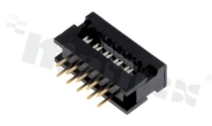 IDC connector; pitch 2.54mm; 10-contacts; flat cable AWG#26-#28