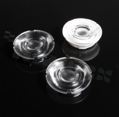 Lens for high power LEDs; beam angle: 15 seg spot beam; number of diodes: 1; size: circle 50mm; height: 11mm; material type: PMMA, PC; mounting method: socket, mounting with holder C, black