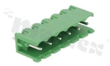 Pluggable terminal block; pitch 5.00mm; 6-ways; male; straight pin header; opened type; UL 300V/16A; TUV:320V/20A