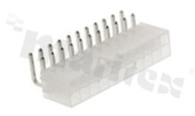 Złącze Kablowe do PCB; w rastrze 4.20mm; 22-stykowe [2x11]; montaż THT; męskie; poziome; dwurzędowe; 300V/9A