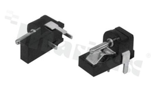 Gniazdo zasilające do PCB; męskie; średnica kołka 1.3mm; średnica otworu 4.5mm; montaż: THT