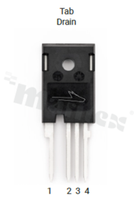 Tranzystor N-MOSFET SiC; unipolarny; 1200V; 13mOhm; 153A; 517W; -55+175 st.C; THT; TO-247-4