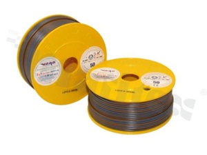 Przewód pojedynczy LGY/H05V-K; z wielodrutową miedzianą żyłą; brązowy/niebieski; przekrój 2.50mm2; AWG 14; 500V; -40+105 st.C; 50m.