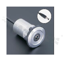 Gniazdo Powerjack; żeńskie; otwór montażowy 22mm; podłączenie na wtyk Powerjack męski; długosć przewodu 150cm; korpus srebrny; stop aluminium.