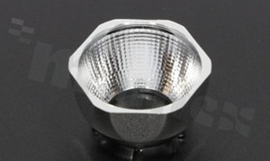 Reflector BRIDGET-W-UNI-C13555, diameter: 23mm, heigh: 12.8mm, for LED COB, FWHM: ab.60 deg., wide beam, PC, Ledil