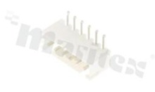 Header for PCB; pitch 2.50mm; 6-contacts; THT; male; side entry; 250V/3A