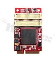 Karta rozszerzeń mPCIe -> VGA i HDMI; temp. pracy: 0+70 st.C