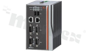 Robust Din-rail Fanless Embedded System with AMD LX800 +CS5536AF; 4 IsolatedCOM; Wide temperature operation -40+70C; 2 USB ports; VGA port; 2LAN z Magnetic Isolation Protection; supply 12-48V