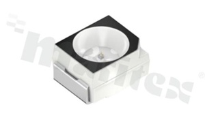 Dioda LED SMD LUY9553R-SB-A09; PLCC2 3528; żółta 585-595nm; 800-1500mcd/20mA; black face; water clear; 1.7-2.6 V; 120 stopni; zalewa epoksyd; 3.5 x 2.8 x 1.85mm