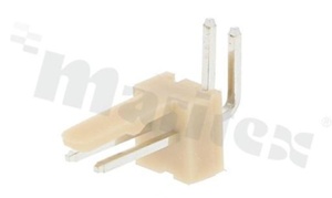 Złącze Kablowe do PCB; w rastrze 2.54mm; 2-stykowe; montaż THT; męskie; poziome; 250V/3A