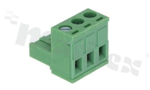 Listwa zaciskowa rozłączalna; w rastrze 5.08mm; 3-torowa; żeńska; na przewód 2.5mm2 (28-12AWG); kierunek wtykania równoległy do osi przewodu; styki z fosforobrązu; mosiężna klatka przewodu; UL 300V/15A