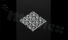 Lens LEDIL C16958_STRADELLA-16-ME, asymmetric, W:49,5x49,5mm H:4,9 mm, for LED High Power, clear, Ledil