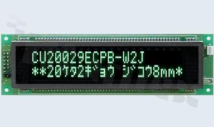 Matryca graficzna; 20x2 dużych znaków; ekran 130 x 32 mm; RoHS; +5V;-40+85C; Noritake, CU20029-UW1J