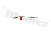 Antenna connecting cable; RG1.13; grey; 90mm cable length; IPX (U.FL) to reverse SMA RP