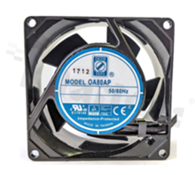 Fan; AC; 230V; 80x80x38mm; 18/21CFM; 1700/1875RPM; 20.8/23.1dBA.