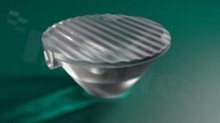 Lens for LED high power; mid power; angle: oval 43 x 21 degrees ; Number of LEDs: 1; Dimensions: round 20mm; Height: 9.9mm; material: PC; Fastening: snaps