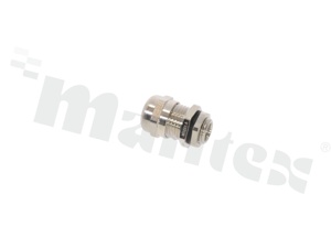 Cable gland M12; Nickel-plated brass; M12x1.5 4-8mm; Flat O-ring; with lock nut