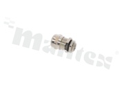 Dławnica kablowa M12; mosiężna niklowana; M12x1.5 4-8mm; Flat O-ring; z nakrętką