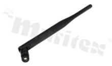 Antena; prętowa łamana; GSM; 850-1900MHz; liniowa; dookólna; SMA; przykręcana; fi13x198mm; czarny