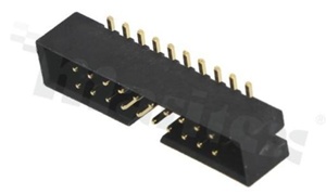 Złącze do PCB; w rastrze 2.00mm; 20-stykowe; montaż: SMD; męskie; proste