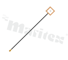 Antenna; patch; GNSS; 1565-1586MHz; -1.7dBi; VSWR<1.36; RHCP; directional; RF1.13; 0.1m; IPEX; adhesive; 12x12x7.5mm