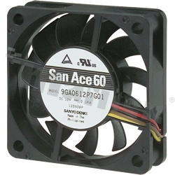 Wentylator; DC; 12VDC; 60x60x15mm; 0.31m3/min; 17.0dB.