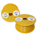 Przewód pojedynczy LGY/H05V-K; z wielodrutową miedzianą żyłą; żółty; przekrój 0.35mm2; AWG 22; 500V; -40+105 st.C; 200m.