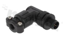 NMEA2000 plug , 5 pins, male, plastic thread, 4A, right-angle, IP67, UL