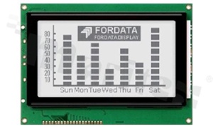 Display LGM; LCD graphic; 240x128 pixels; FSTN positive; white LED; view 06:00; 5.0 V;