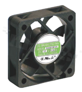 Fan; DC; 0.42m3/min; 0.16A; 7.0-13.8VDC; 1.92W; 6000RPM; 34dBA; 24 AWG; plastic; -10+70 deg.C; 29g; 50x50x15mm