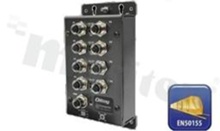 EN50155 compact size 8-port unmanaged Ethernet switch with 8x10/100Base-T(X); M12connector