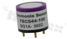 Electrochemical type ammonia gas sensor; range: 0-100ppm; power: 0mW