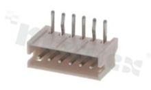 Złącze Kablowe do PCB; w rastrze 1.50mm; 6-stykowe; montaż THT; męskie; poziome; 50V/1A
