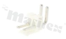 Header for PCB; pitch 3.96mm; 2-contacts; THT; male; side entry; 250V/7A