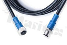 Double-ended, NMEA2000 plug , 5 pins, female/male, metal thread, 4A, with 1m wire , IP68, UL