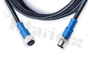 Wtyk dwustronny NMEA2000, 5-stykowy, żeński/męski, metalowy gwint, 4A, z kablem o długości 1m, IP68, UL